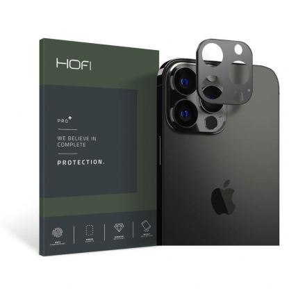 Hofi Alucam Pro Lens Protector - предпазна плочка за камерата на iPhone 13 Pro, iPhone 13 Pro Max (черен)