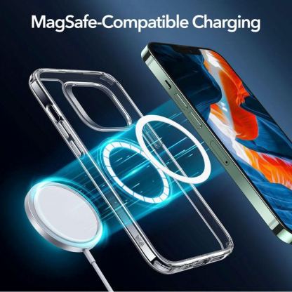 ESR Classic Hybrid MagSafe Case - хибриден кейс с висока степен на защита с MagSafe за iPhone 13 Pro Max (прозрачен)  2