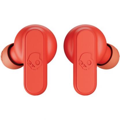 Skullcandy Dime True Wireless Headphones - безжични Bluetooth слушалки (червен)  11