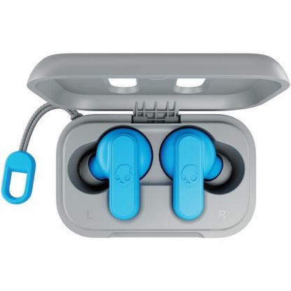 Skullcandy Dime True Wireless Headphones - безжични Bluetooth слушалки (светлосив-син)  8
