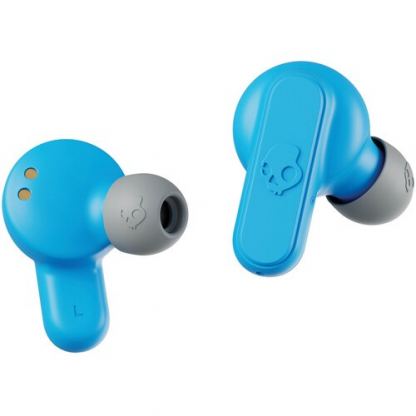 Skullcandy Dime True Wireless Headphones - безжични Bluetooth слушалки (светлосив-син)  16