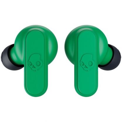Skullcandy Dime True Wireless Headphones - безжични Bluetooth слушалки (тъмносин-зелен)  11
