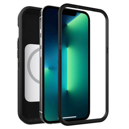 Otterbox Defender XT Case - хибриден удароустойчив кейс с вграден магнитен конектор (MagSafe) за iPhone 13 Pro (черен) 3