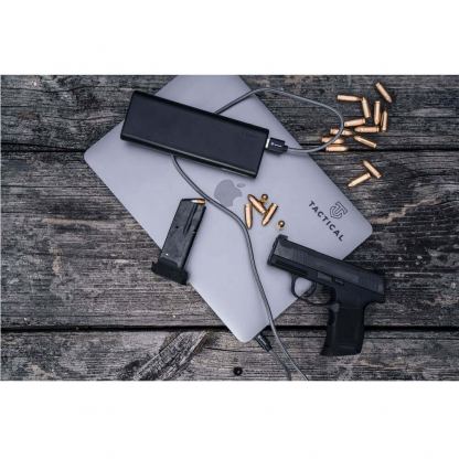 Tactical Fast Rope MFi Kevlar USB-C to Lightning Cable PD 20W -  сертифициран (MFi) USB-C към Lightning кабел за Apple устройства с Lightning порт (30 см) (сив) 4