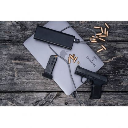 Tactical Fast Rope Kevlar USB-A to USB-C Cable 15W - здрав кевларен кабел с въжена оплетка за устройства с USB-C порт (200 см) (сив) 4