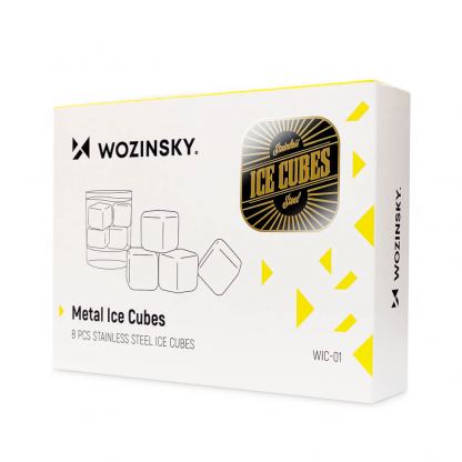 Wozinsky Steel Cooling Cubes - комплект метални кубчета за изстудяване на напитки (сребрист) (8 броя) 13