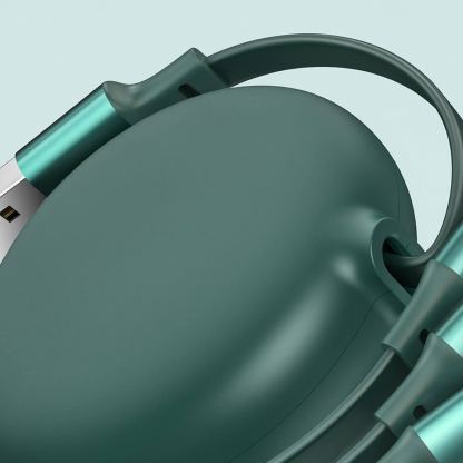 Baseus Bright Mirror 3-in-1 Retractable USB Cable 3.5A (CAMLT-MJ05) - универсален USB кабел с Lightning, microUSB и USB-C конектори (120 см) (лилав) 10