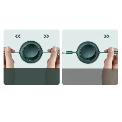 Baseus Bright Mirror 3-in-1 Retractable USB Cable 3.5A (CAMLT-MJ05) - универсален USB кабел с Lightning, microUSB и USB-C конектори (120 см) (лилав) 12