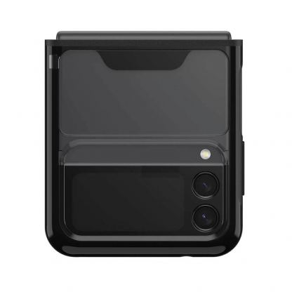 Otterbox Symmetry Flex Case - удароустойчив хибриден кейс за Samsung Galaxy Z Flip 3 5G (черен-прозрачен) 2