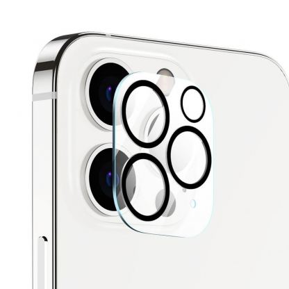 Комплект 9D Full Стъклен протектор с рамка + Стъклен Протектор за Камерата на iPhone 13 Mini (прозрачен) 2