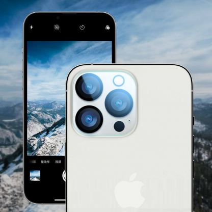 Комплект 9D Full Стъклен протектор с рамка + Стъклен Протектор за Камерата на iPhone 13 Pro max (прозрачен) 7