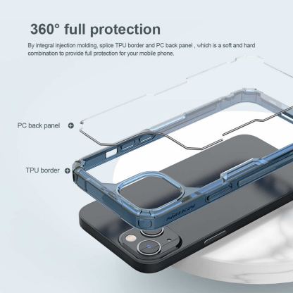 Nillkin Nature TPU Pro Case - хибриден удароустойчив кейс за iPhone 13 Pro Max (прозрачен) 5
