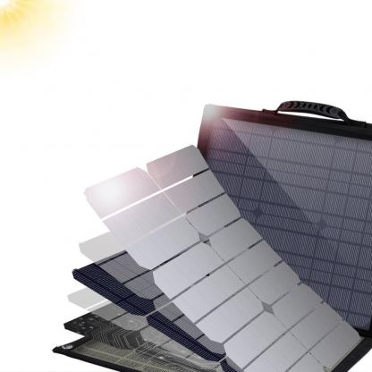 Choetech Foldable Photovoltaic Solar Panel Quick Charge PD 100W - сгъваем соларен панел зареждащ директно вашето устройство от слънцето с DC порт, двва 2xUSB-A и USB-C портове (сив) 8
