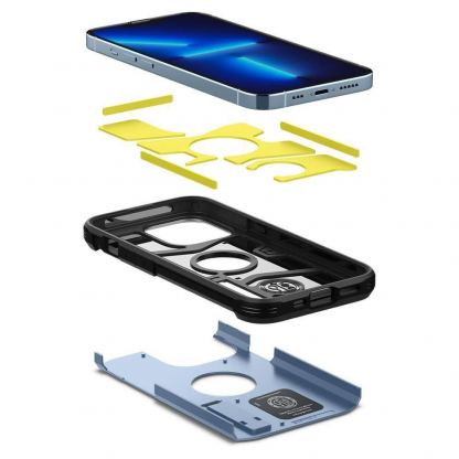 Spigen Tough Armor Case - хибриден кейс с най-висока степен на защита за iPhone 13 Pro (син) 5