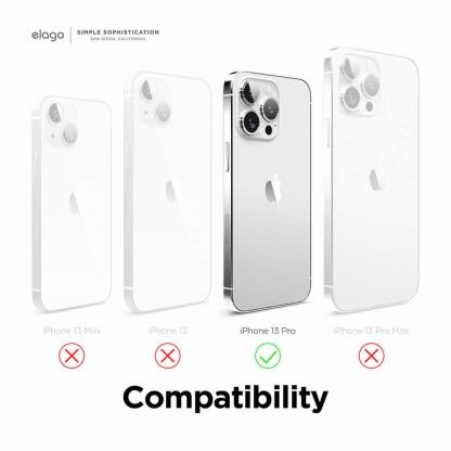 Elago Soft Silicone Case - силиконов (TPU) калъф за iPhone 13 Pro (черен) 6