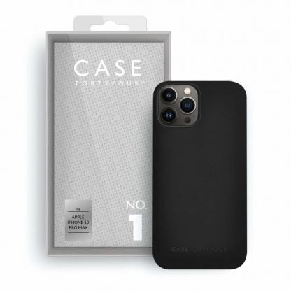 Case FortyFour No.1 Case - силиконов (TPU) калъф за iPhone 13 Pro Max (черен)