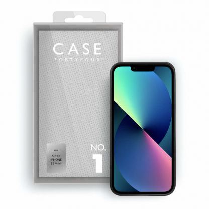 Case FortyFour No.1 Case - силиконов (TPU) калъф за iPhone 13 mini (черен) 2