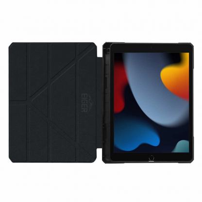 Eiger Storm 500m Case - удароустойчив кейс, тип папка и поставка за iPad 9 (2021), iPad 8 (2020), iPad 7 (2019) (черен) 4
