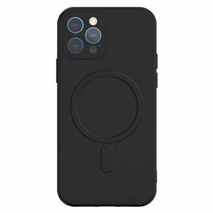 Tel Protect MagSilicone Case - силиконов (TPU) калъф с MagSafe за iPhone 13 (черен) 2