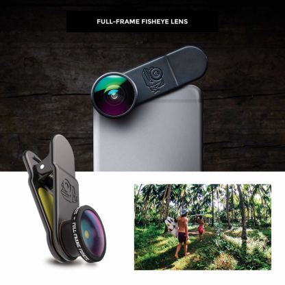Black Eye PRO Fish Eye Lens - универсална Fish Eye леща с щипка за смартфони и таблети 7