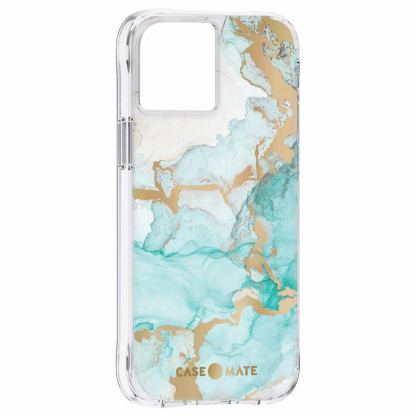 CaseMate Tough Print Case - дизайнерски кейс с висока защита за iPhone 13 (син) 2