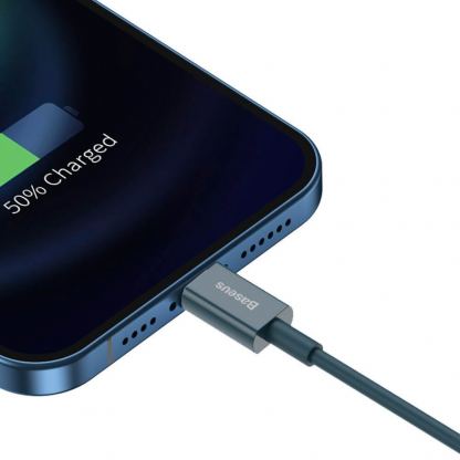 Baseus Superior Lightning USB Cable (CALYS-C03) - USB кабел за Apple устройства с Lightning порт (200 см) (син) 8