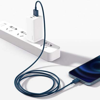 Baseus Superior Lightning USB Cable (CALYS-C03) - USB кабел за Apple устройства с Lightning порт (200 см) (син) 11
