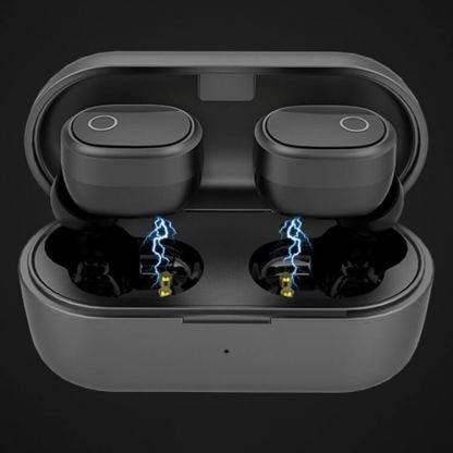 Ausdom ANC True Wireless Earbuds - безжични блутут слушалки с кейс за мобилни устройства (черен)  2