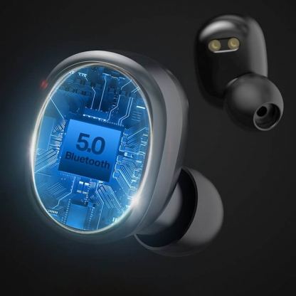 Ausdom ANC True Wireless Earbuds - безжични блутут слушалки с кейс за мобилни устройства (черен)  4