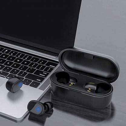 Ausdom ANC True Wireless Earbuds - безжични блутут слушалки с кейс за мобилни устройства (черен)  9
