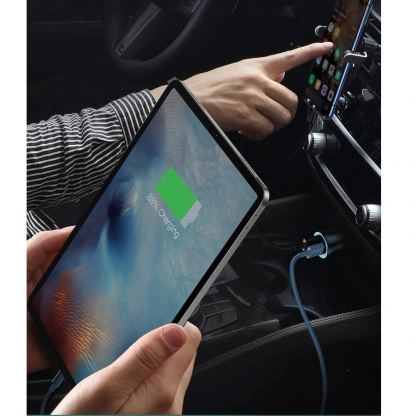 Baseus Golden Contactor Pro Quick Car Charger 40W (CCJD-0G) - зарядно за кола с USB-A и USB-C изходи с технология за бързо зареждане (тъмносив) 14