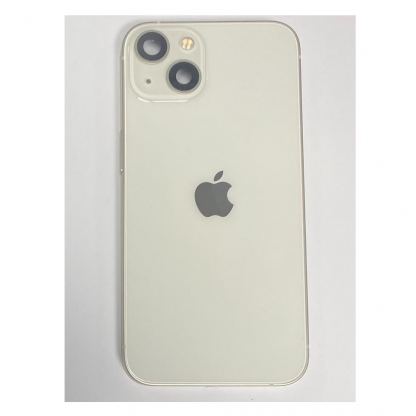 Apple iPhone 13 Backcover Full Assembly - оригинален резервен заден капак заедно с Lightning порт, безжично зареждане и бутони (бял) 3