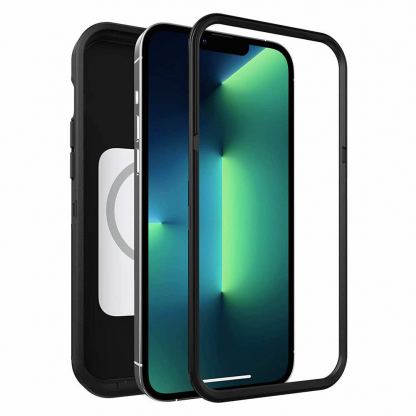 Otterbox Defender XT Case - хибриден удароустойчив кейс с вграден магнитен конектор (MagSafe) за iPhone 13 Pro Max (черен) 6