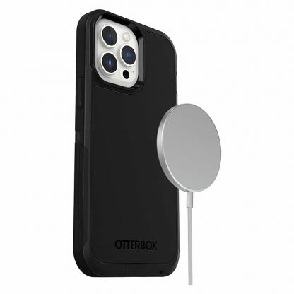 Otterbox Defender XT Case - хибриден удароустойчив кейс с вграден магнитен конектор (MagSafe) за iPhone 13 Pro Max (черен) 9