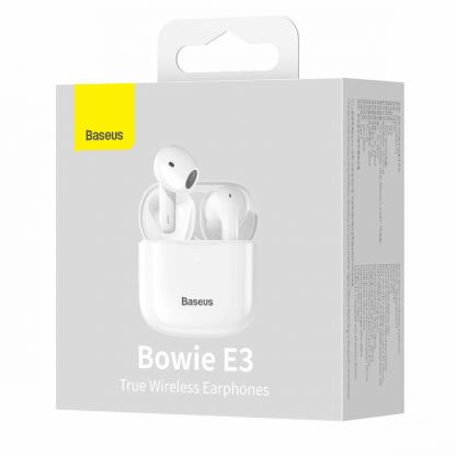 Baseus Bowie E3 TWS In-Ear Bluetooth Earphones - безжични блутут слушалки със зареждащ кейс (бял) 3