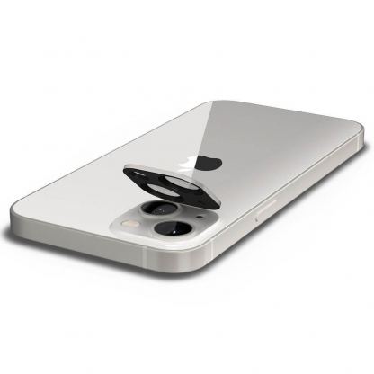 Spigen Optik Lens Protector - комплект 2 броя предпазни стъклени протектора за камерата на iPhone 13, iPhone 13 mini (бял) 5