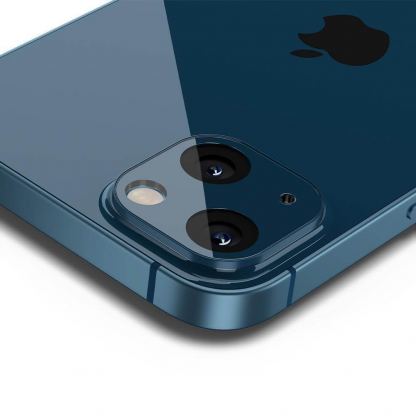 Spigen Optik Lens Protector - комплект 2 броя предпазни стъклени протектора за камерата на iPhone 13, iPhone 13 mini (син) 4