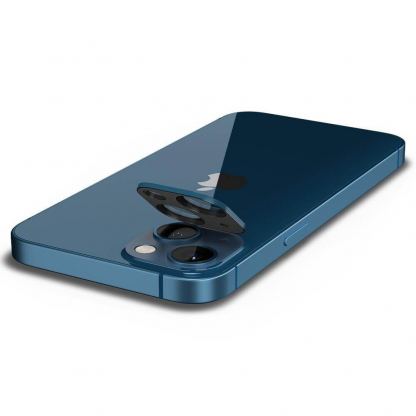 Spigen Optik Lens Protector - комплект 2 броя предпазни стъклени протектора за камерата на iPhone 13, iPhone 13 mini (син) 5