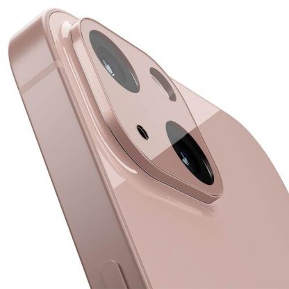 Spigen Optik Lens Protector - комплект 2 броя предпазни стъклени протектора за камерата на iPhone 13, iPhone 13 mini (розов) 3