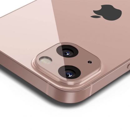 Spigen Optik Lens Protector - комплект 2 броя предпазни стъклени протектора за камерата на iPhone 13, iPhone 13 mini (розов) 4