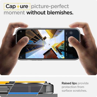 Spigen Optik Crystal Case - тънък силиконов (TPU) калъф за iPhone 13 Pro (сив-прозрачен) 8