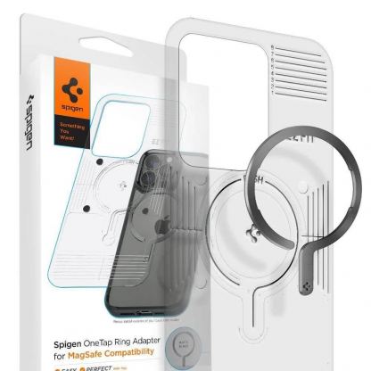Spigen OneTap MagSafe Ring Adapter - универсален магнитен адаптер с функцията MagSafe за смартфони (черен)