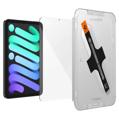 Spigen Tempered Glass GLAS.tR EZ Fit - висококачествено стъклено защитно покритие за дисплея на iPad mini 6 (2021) (прозрачно) 2