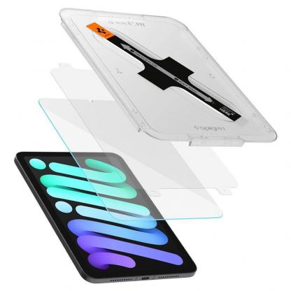 Spigen Tempered Glass GLAS.tR EZ Fit - висококачествено стъклено защитно покритие за дисплея на iPad mini 6 (2021) (прозрачно) 5