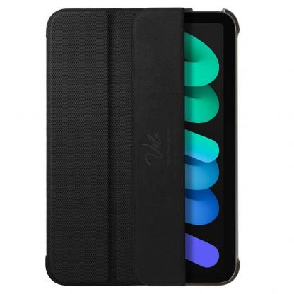 Spigen Liquid Air Folio Case - силиконов (TPU) кейс с висока степен на защита и поставка за iPad mini 6 (2021) (черен) 5