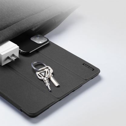 DUX DUCIS Domo Tablet Case - полиуретанов кейс с поставка и отделение за Apple Pencil 2 за iPad mini 6 (2021) (черен) 6