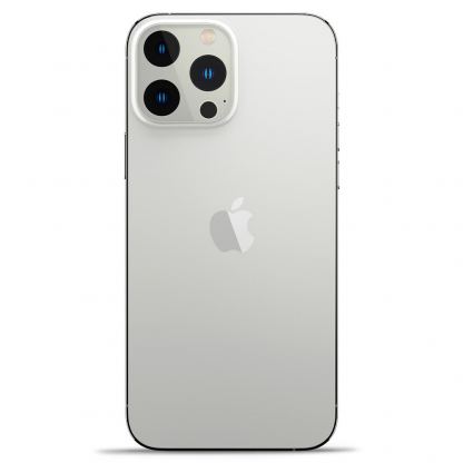 Spigen Optik Lens Protector - комплект 2 броя предпазни стъклени протектора за камерата на iPhone 13 Pro, iPhone 13 Pro Max (сребрист) 5