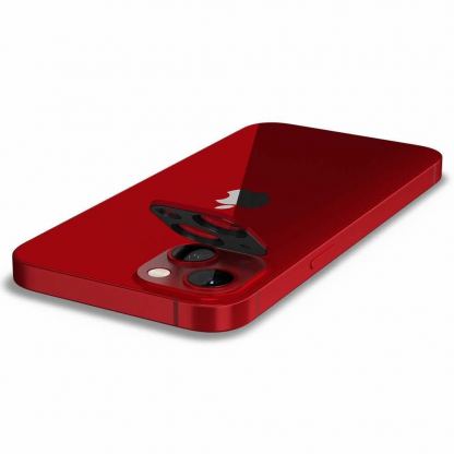 Spigen Optik Lens Protector - комплект 2 броя предпазни стъклени протектора за камерата на iPhone 13, iPhone 13 mini (червен) 6