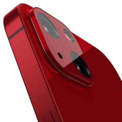 Spigen Optik Lens Protector - комплект 2 броя предпазни стъклени протектора за камерата на iPhone 13, iPhone 13 mini (червен) 8