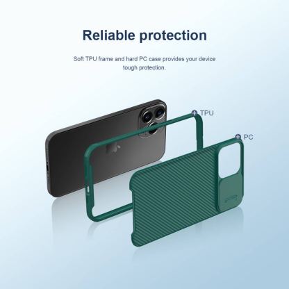 Nillkin CamShield Pro Magnetic Hard Case - хибриден удароустойчив кейс за iPhone 13 Pro Max (син) 4